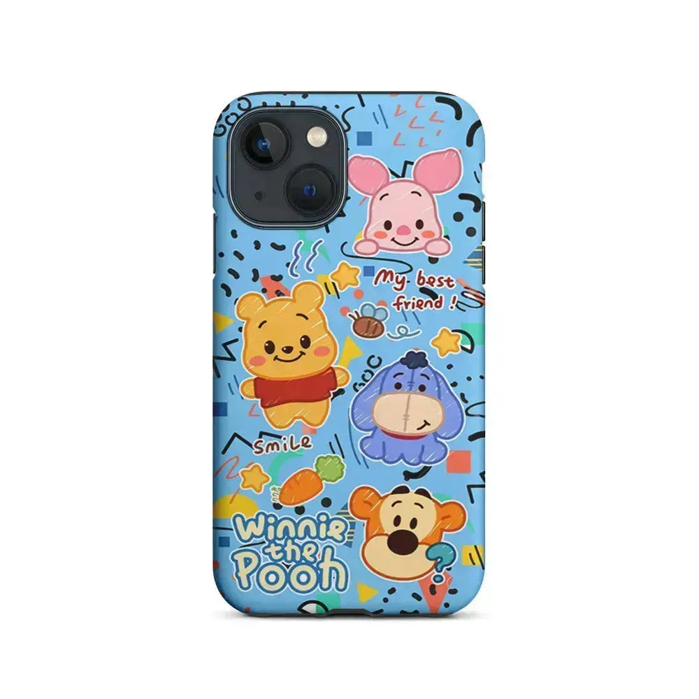 Winnie The Pooh The Best Friend iPhone 13 Mini Case-2 in 1 Tough Case-Xtracase