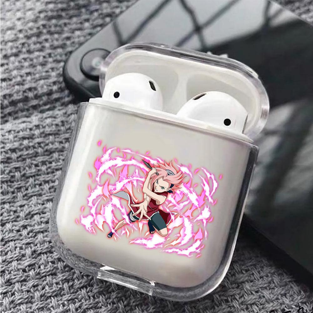 Young Sakura Haruno Protective Clear Case Cover For Apple Airpods-Xtracase