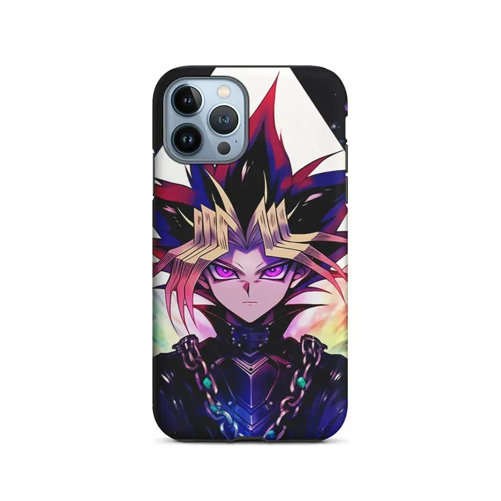 Yu-Gi-Oh Yugi Mutou Face iPhone 15 Pro Max Case-2 in 1 Tough Case-Xtracase