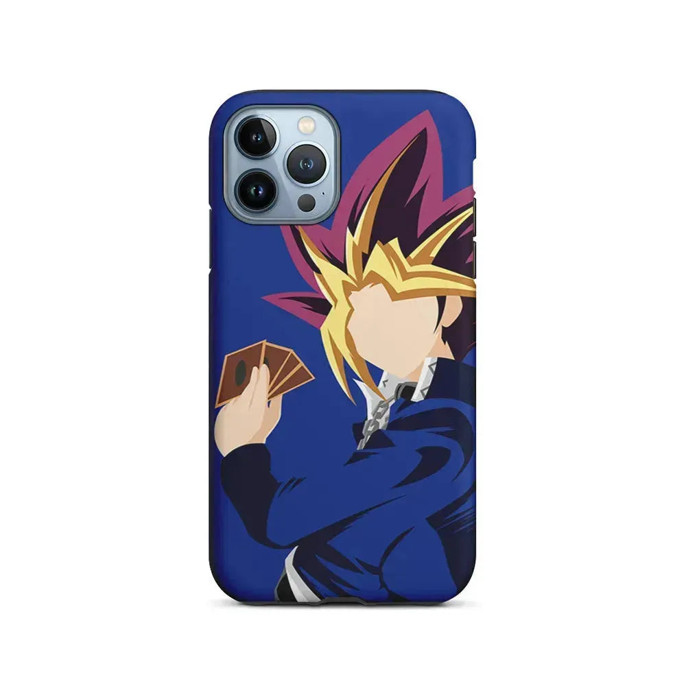 Yu-Gi-Oh Yugi Mutou Silhouette iPhone 15 Pro Max Case-2 in 1 Tough Case-Xtracase