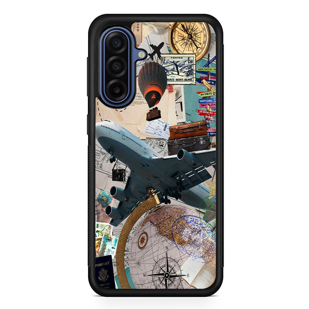 Flight Travel Vacation Samsung Galaxy A17 Case | Slim Protective Phone Cover