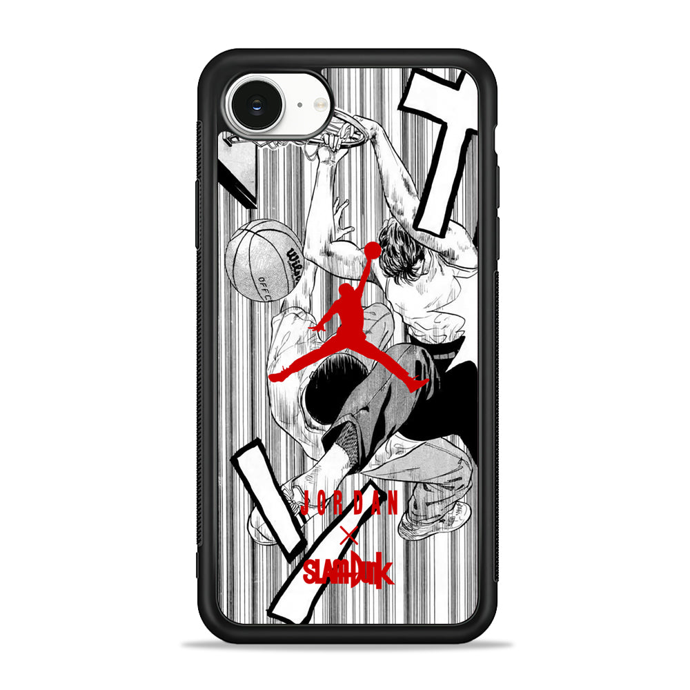 Air Jordan Slam Dunk Cover iPhone 16e Case - Slim Silicone Case
