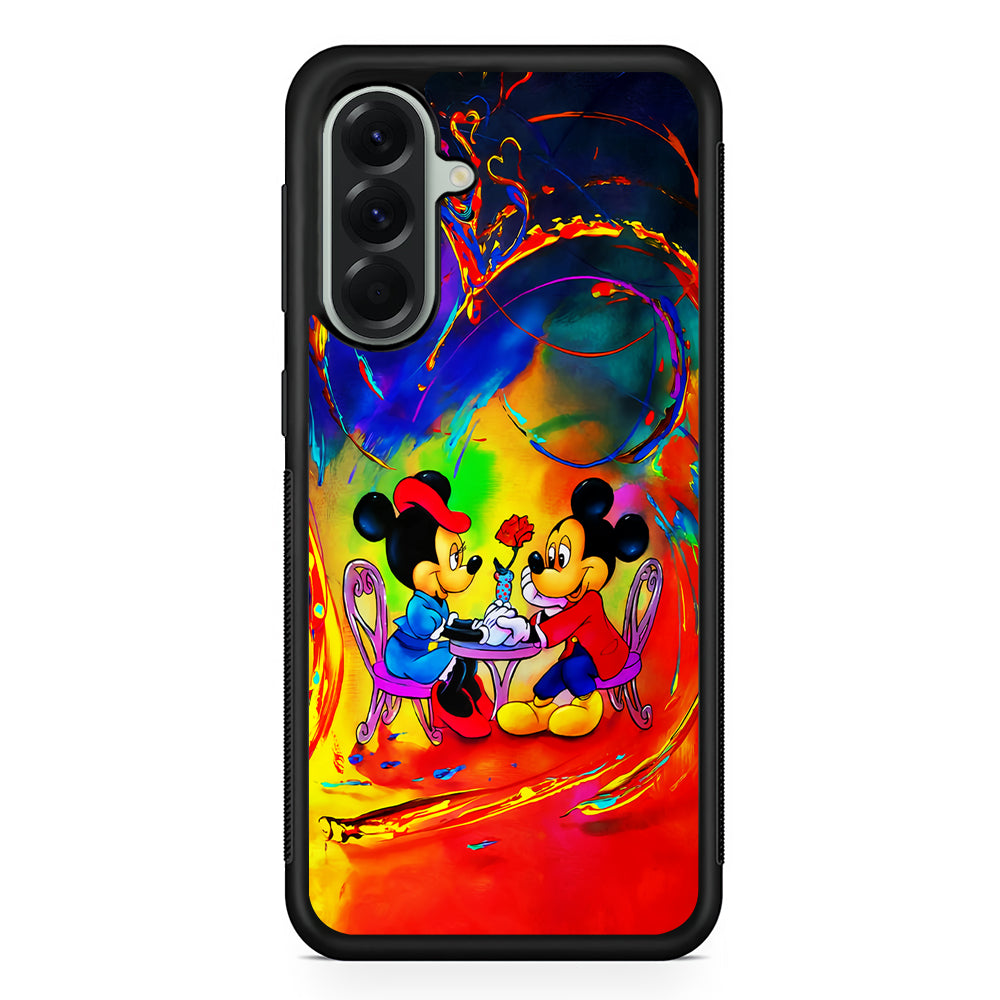 Mickey and Minnie Valentines Day Samsung Galaxy A56 Case | Samsung Galaxy A56 Protective Rubber Case