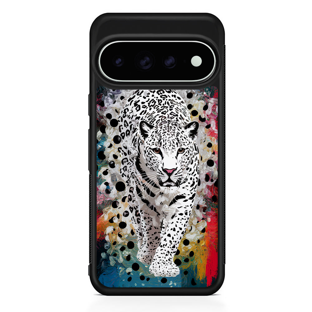 A White Leopard Painting Google Pixel 11 Pro XL Case - Custom Design Protective Case