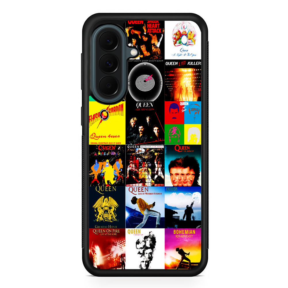 Queen Album Aesthetic Samsung Galaxy A37 Case | Samsung Galaxy A37 Rubber Phone Case