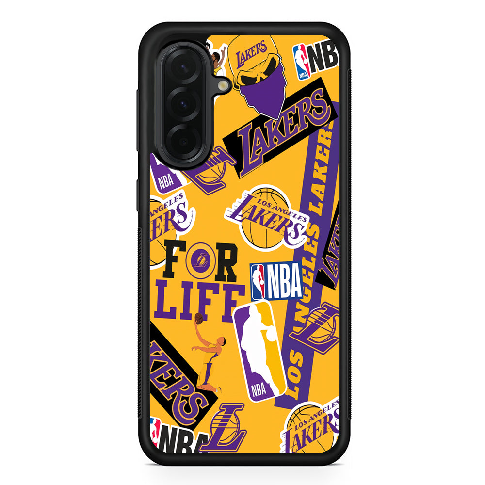 NBA Los Angeles Lakers Pride Samsung Galaxy A36 Case | Protective Rubber Cover