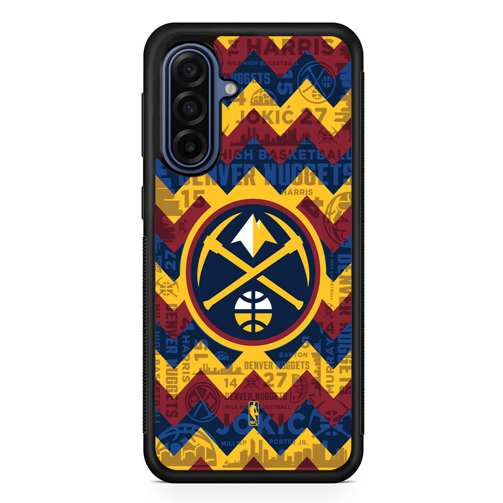 NBA Denver Nuggets Chevron Samsung Galaxy A17 Case | Slim Protective Phone Cover