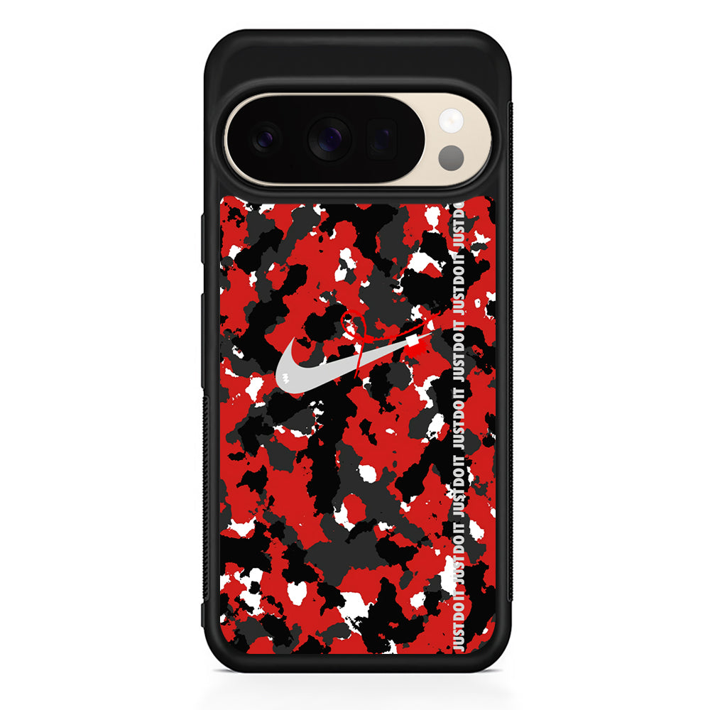 Nike Red Splash Camouflage Google Pixel 10 Pro XL Case | Durable Google Pixel 10 Pro XL Cover