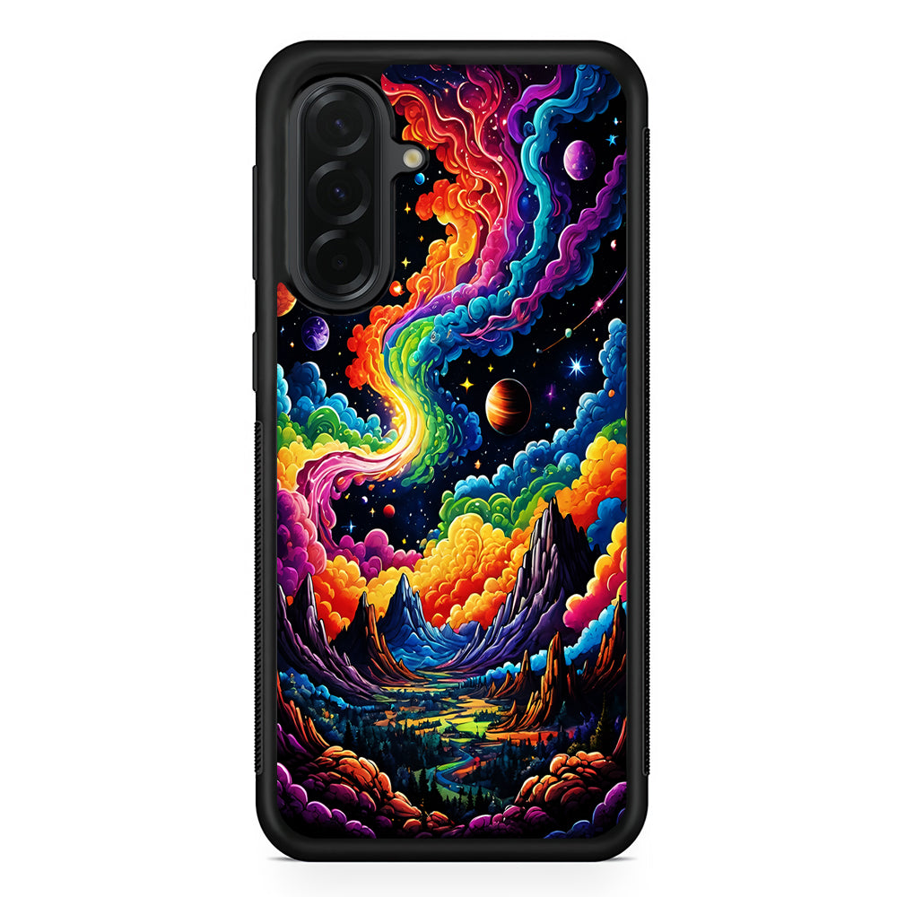 Space Planets Fantasy Samsung Galaxy A36 Case | Protective Rubber Cover