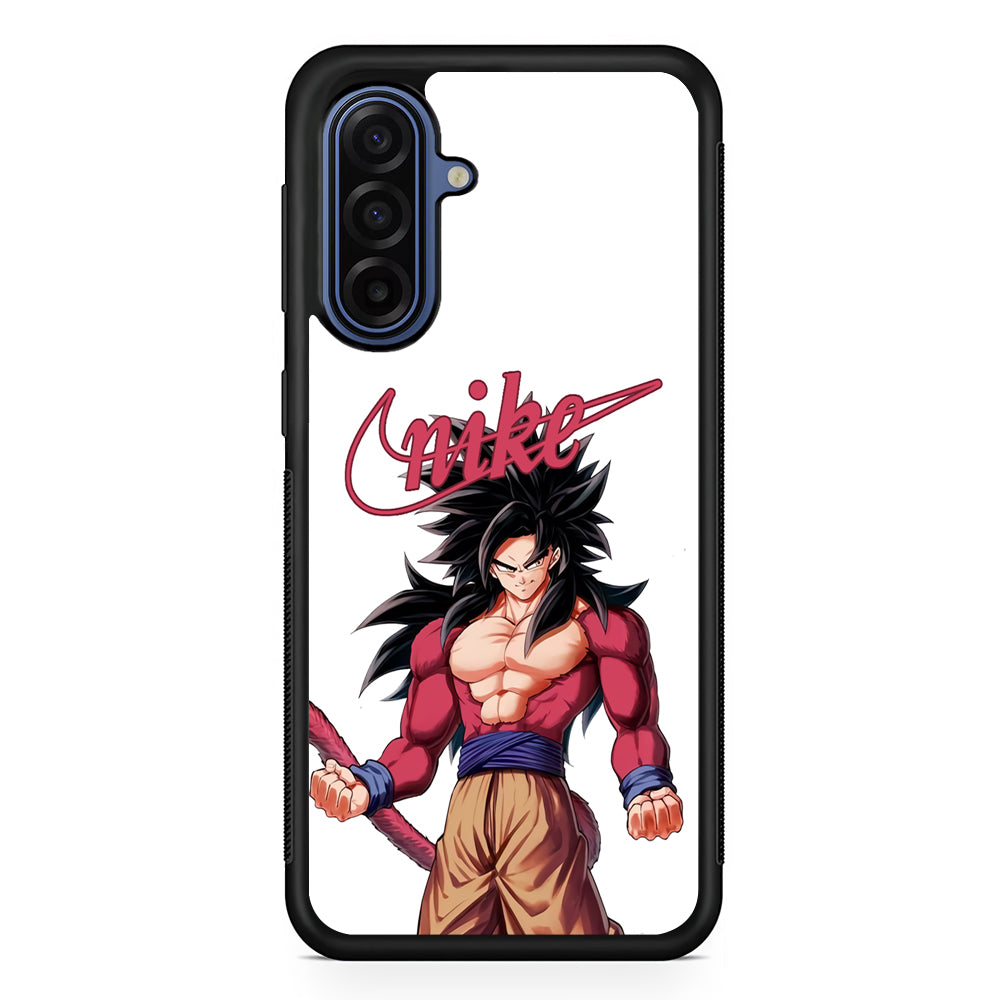 Nike Saiyan Mode Goku Samsung Galaxy A17 Case | Samsung Galaxy A17 Protective Rubber Case