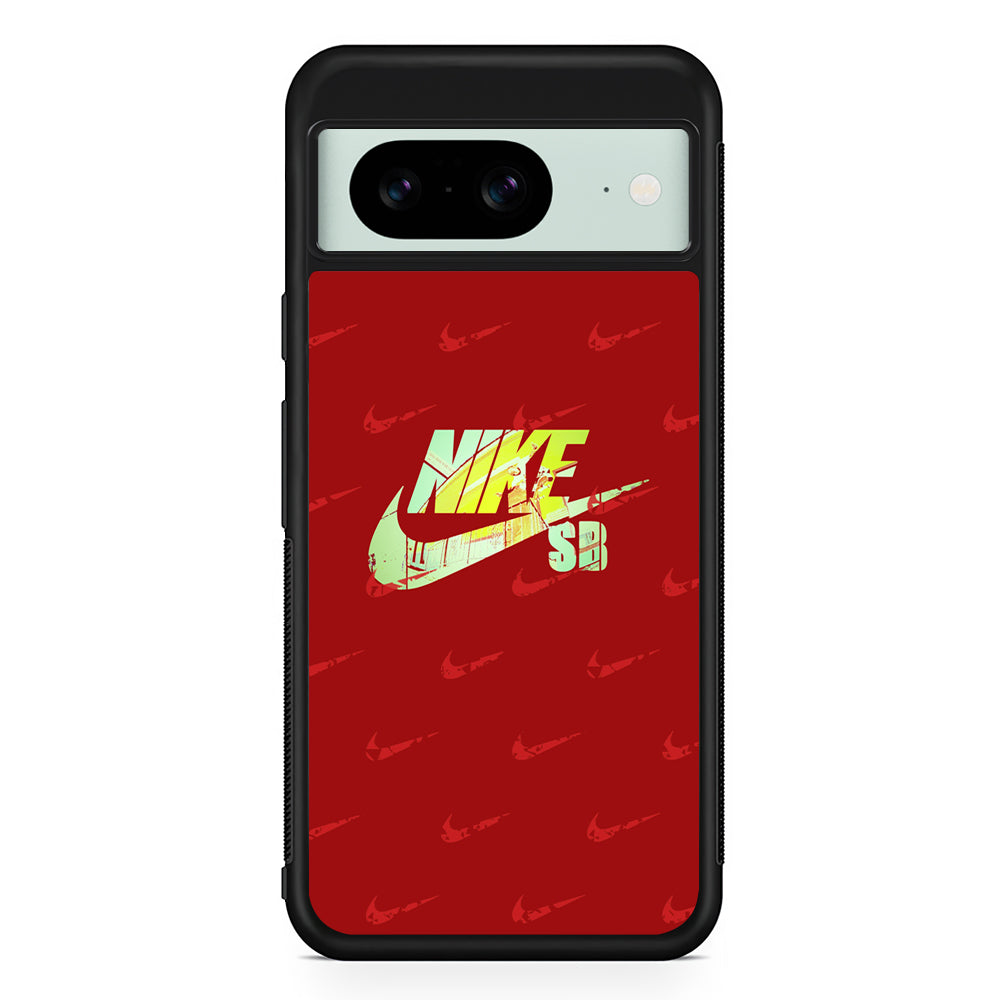 Nike SB Silhouette of Player Google Pixel 8 Case | Slim Rubber Case for Google Pixel 8