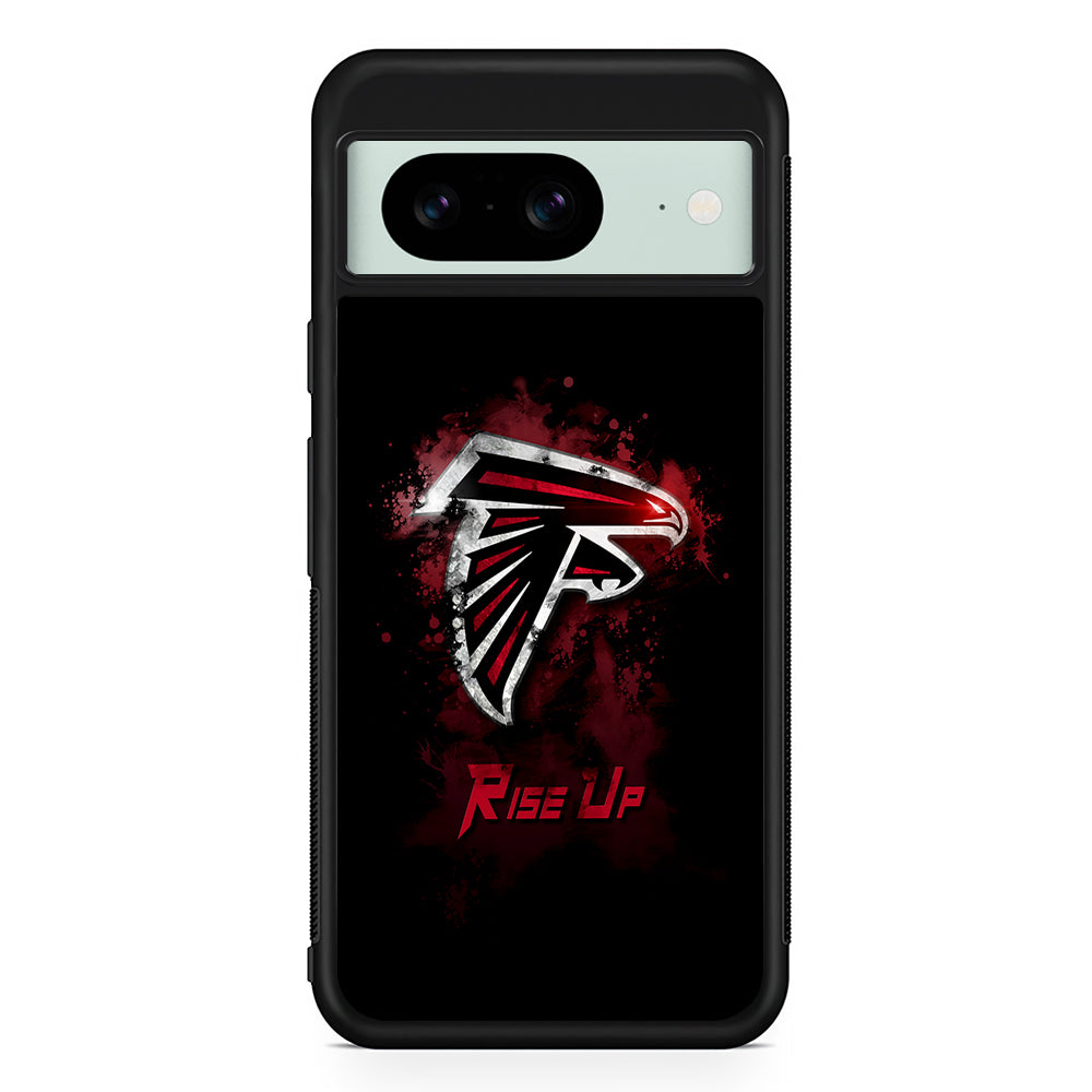 NFL Atlanta Falcons Rise Up Google Pixel 8 Case | Durable Protective Cover for Google Pixel 8