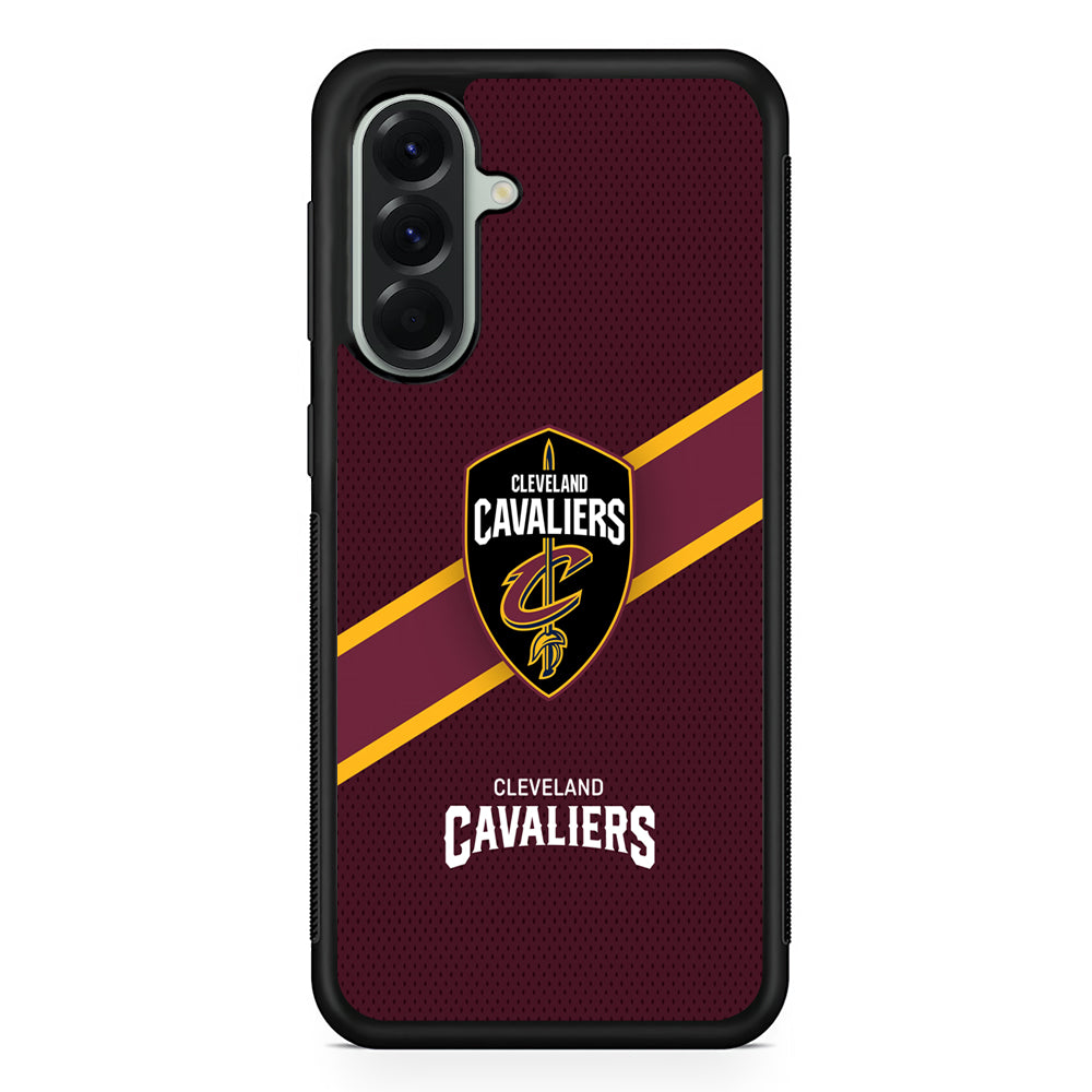 NBA Cleveland Cavaliers Logo Samsung Galaxy A56 Case | Samsung Galaxy A56 Protective Rubber Case