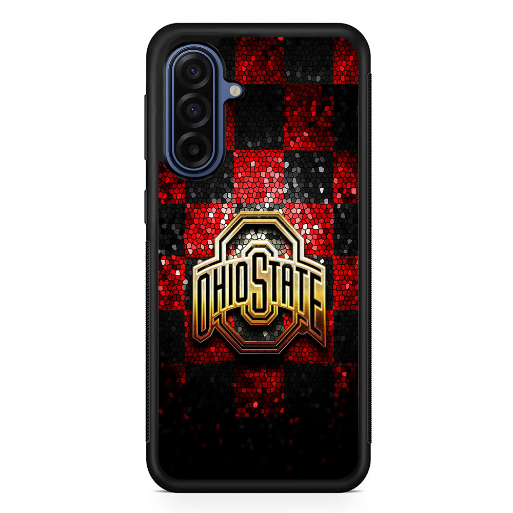 Ohio State Red Black Glitter Samsung Galaxy A17 Case | Slim Protective Phone Cover