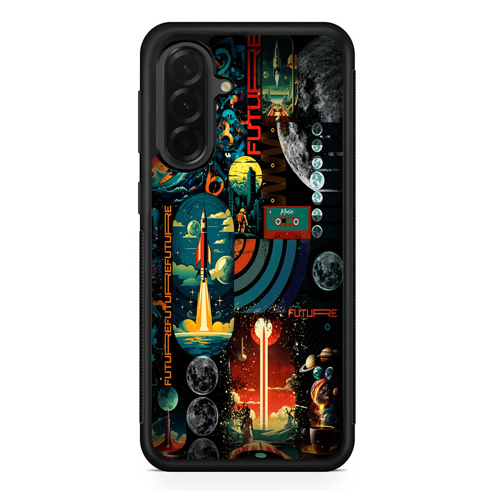 Travel Future Worlds Space Samsung Galaxy A36 Case | Protective Rubber Cover