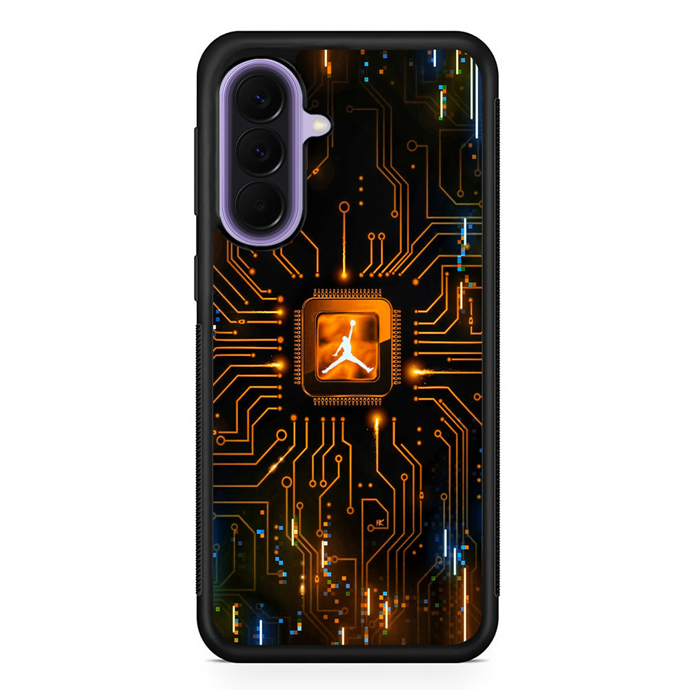 Air Jordan Golden Chip Samsung Galaxy A57 Case | Slim Samsung Galaxy A57 Rubber Case