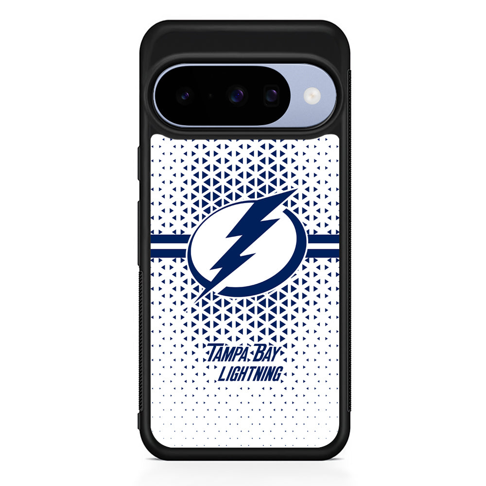 NHL Tampa Bay Lightning Triangle Google Pixel 10 Case | Google Pixel 10 Rubber Protective Case