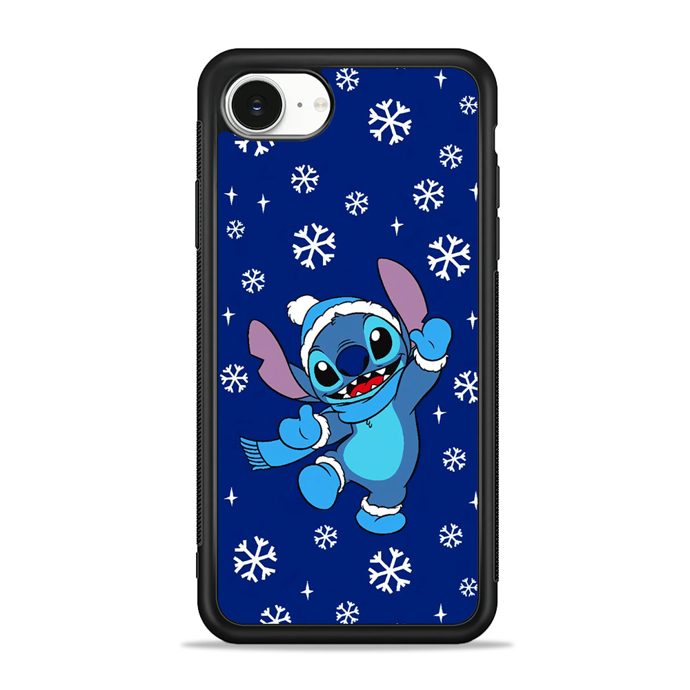 Stitch Navy Winter iPhone 16e Case | Protective Phone Cover