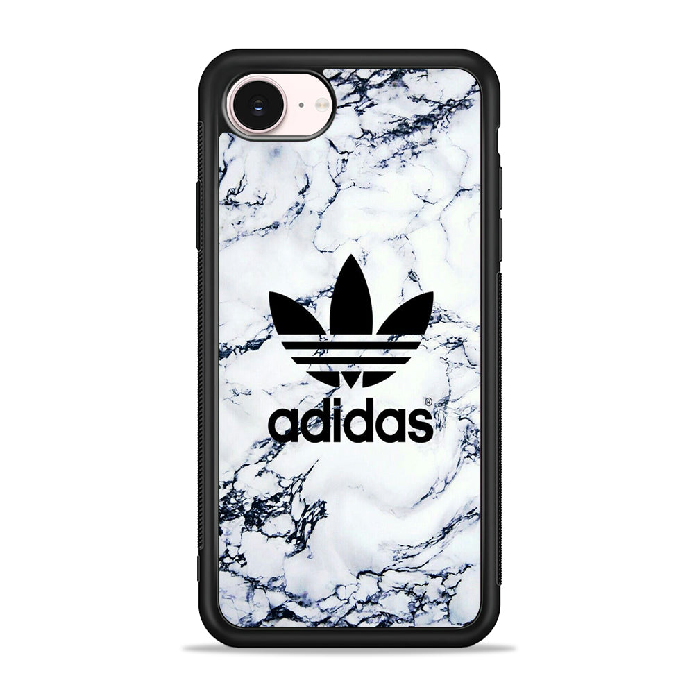 Adidas White Marble iPhone 17e Case - Silicone Case