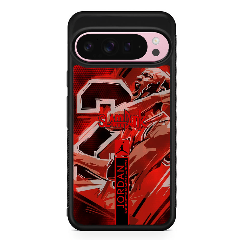 Air Jordan Scream on Fighting Google Pixel 9 Pro XL Case | Protective Cover