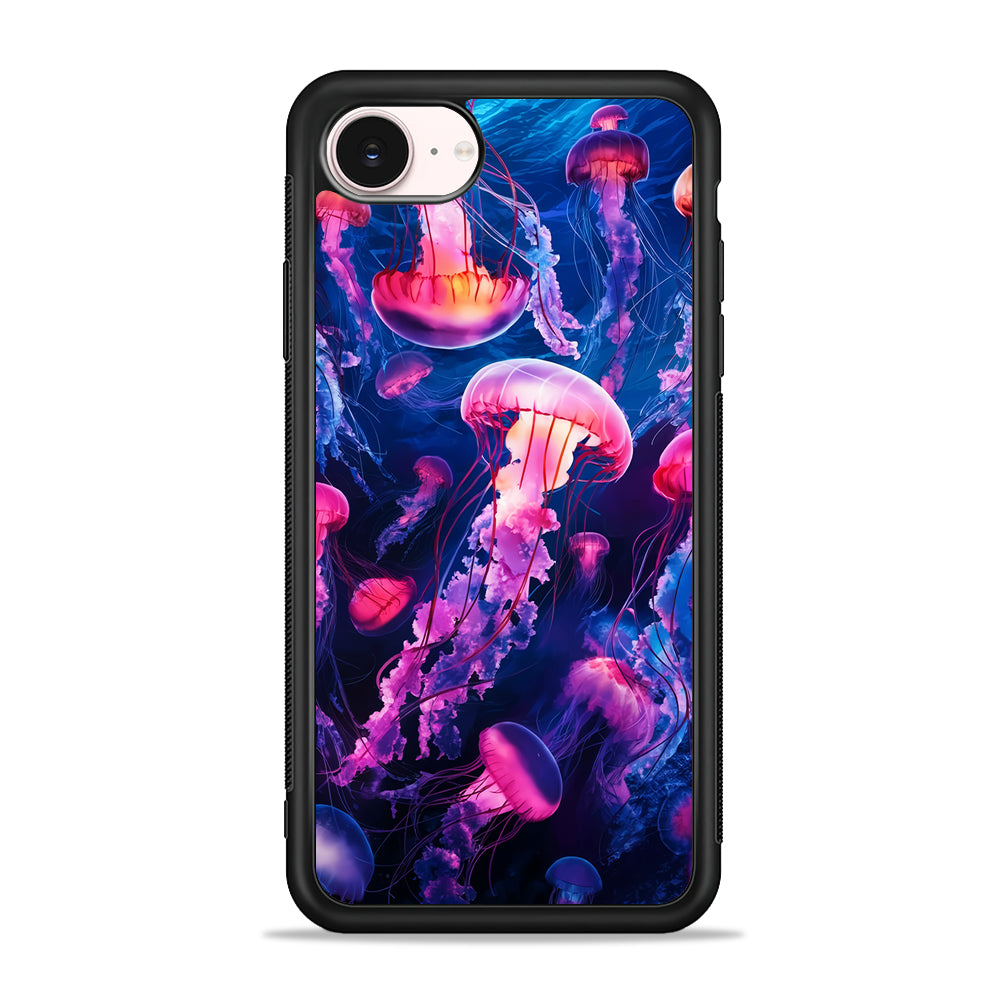 Jellyfish Drifting in The Ocean iPhone 17e Case - Silicone Case