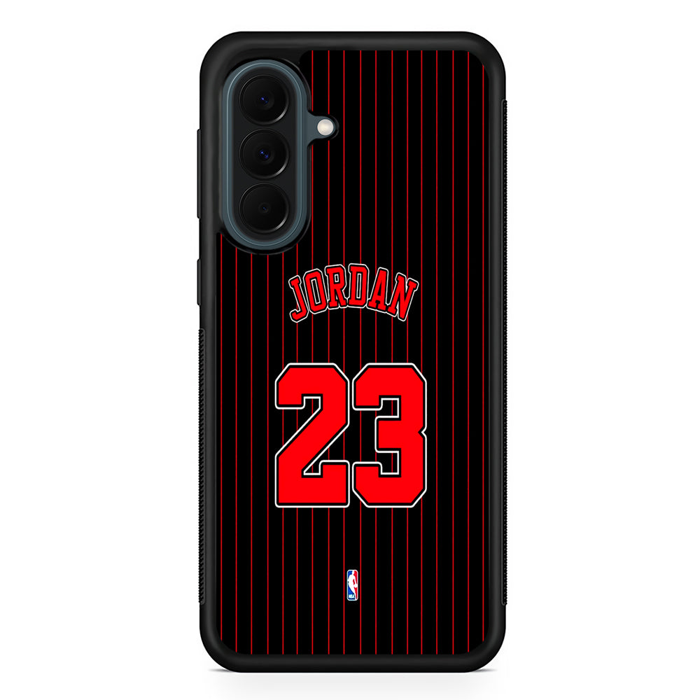 Michael Jordan Jersey 23 Samsung Galaxy A37 Case | Samsung Galaxy A37 Rubber Phone Case