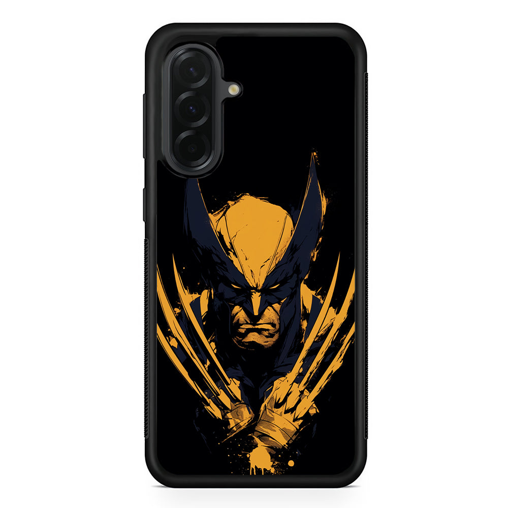 Wolverine Black and Yellow Samsung Galaxy A36 Case | Protective Rubber Cover