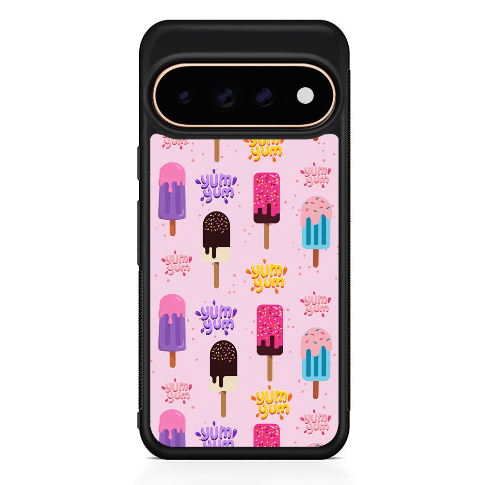 Pink Colourful Cute Ice Cream Google Pixel 11 Pro Case - Stylish Protective Phone Case