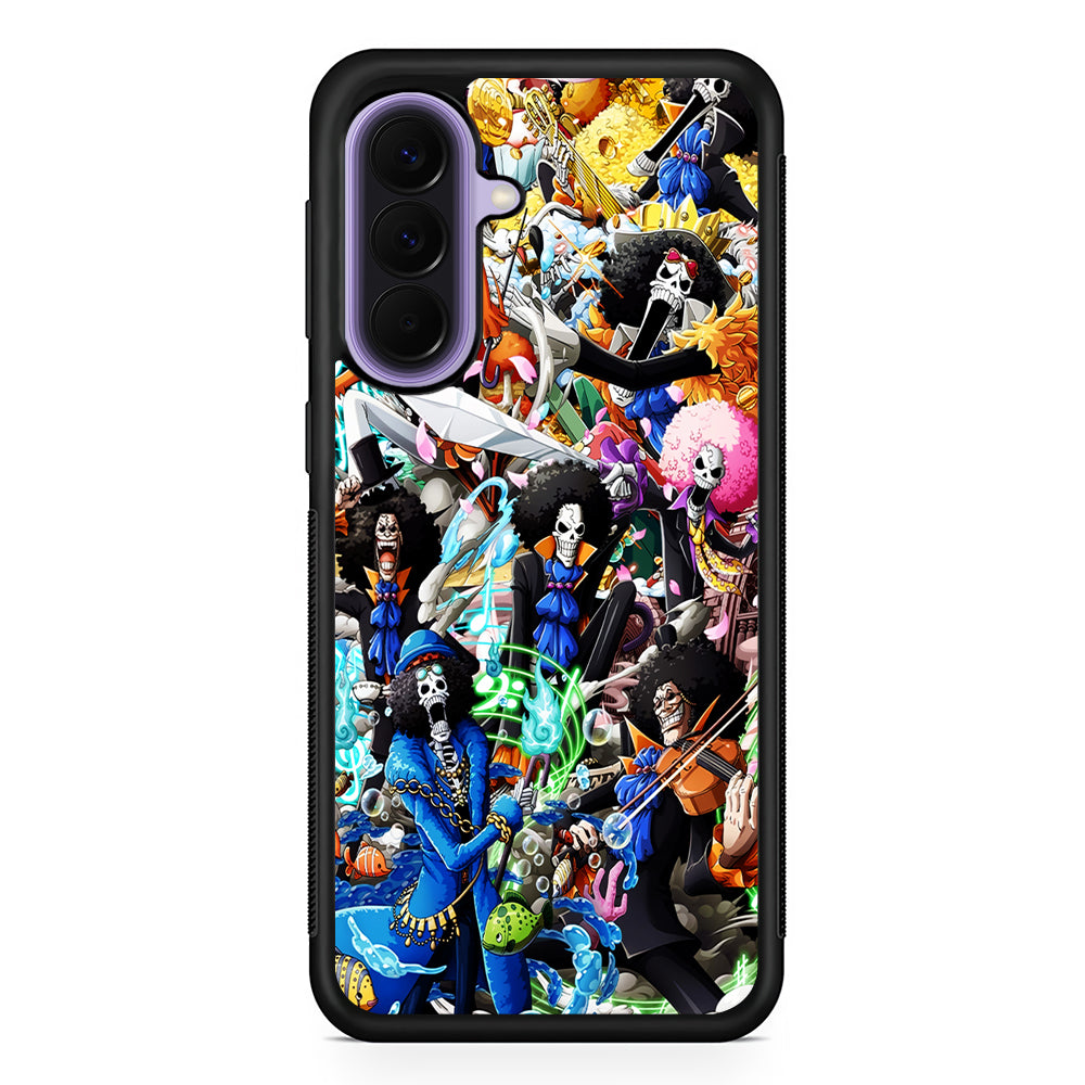 One Piece Brook Aesthetic Samsung Galaxy A57 Case | Slim Samsung Galaxy A57 Rubber Case