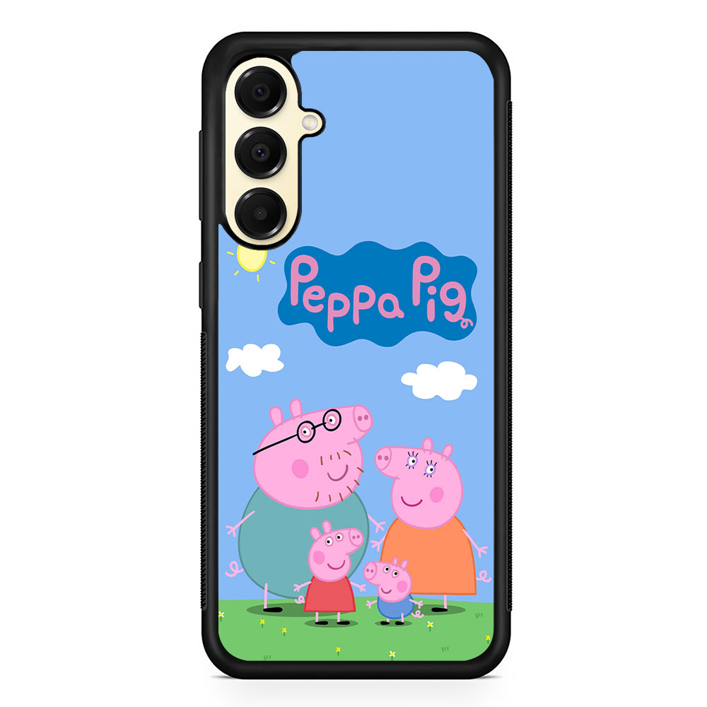 Peppa Pig Family Samsung Galaxy A16 Case | Slim Rubber Samsung Galaxy A16 Case