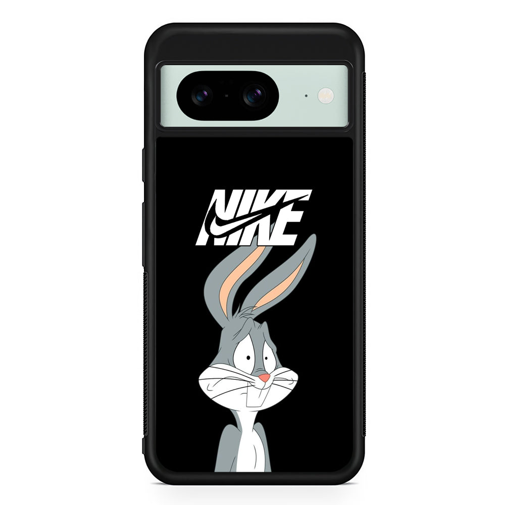 Nike Bugs Bunny Scared Google Pixel 8 Case | Slim Rubber Case for Google Pixel 8