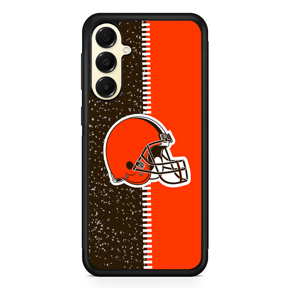 NFL Cleveland Browns Logo Samsung Galaxy A16 Case | Slim Rubber Samsung Galaxy A16 Case