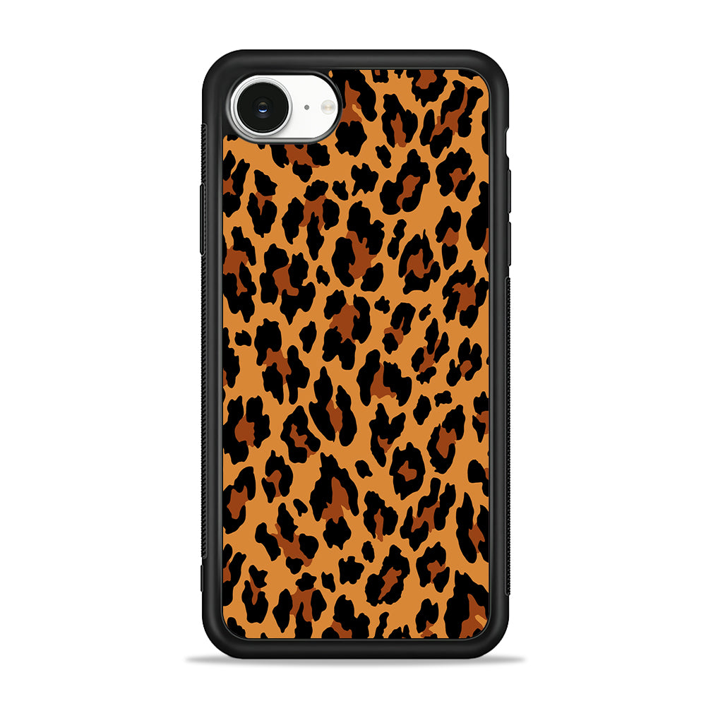Brown Leopard Skin Pattern iPhone 16e Case | Protective Phone Cover