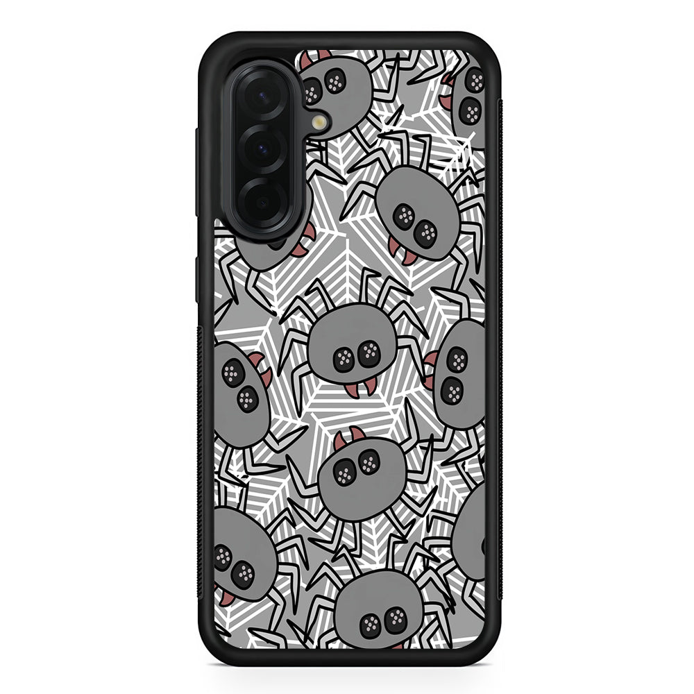 Spidersweb Cartoon Samsung Galaxy A36 Case | Protective Rubber Cover