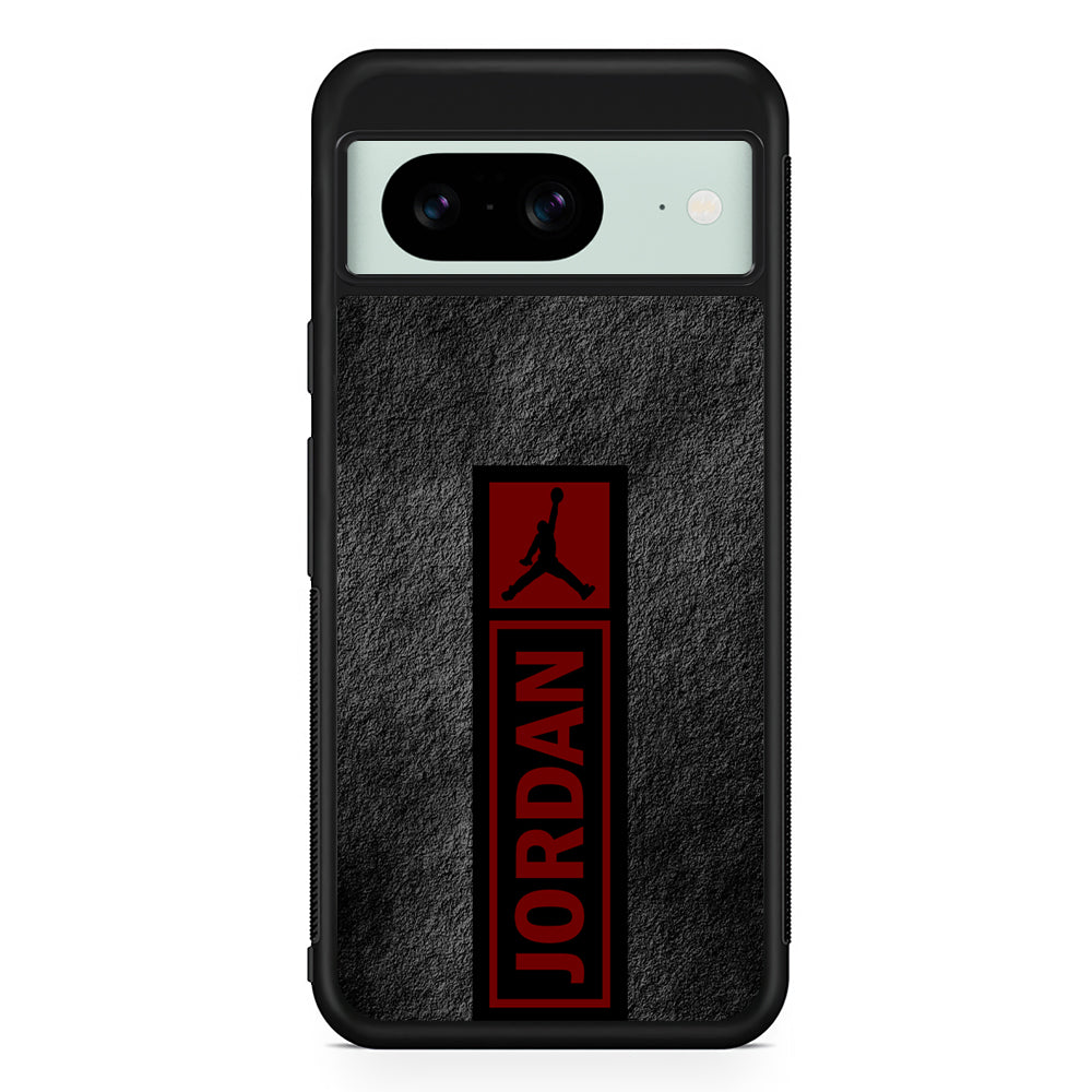 Air Jordan Grey Abstract Google Pixel 8 Case | Durable Protective Cover for Google Pixel 8