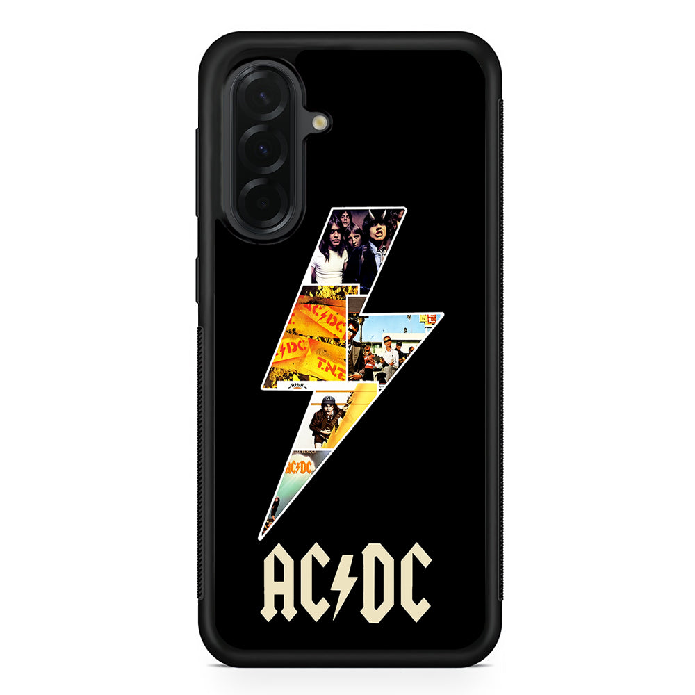 ACDC Rock Band Samsung Galaxy A36 Case | Protective Rubber Cover