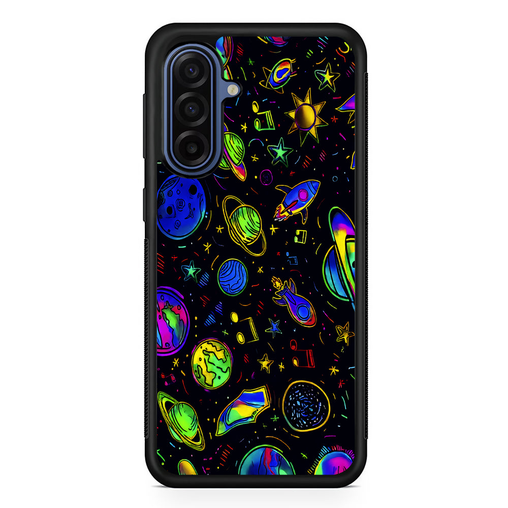 Space Planets and Spaceships Samsung Galaxy A17 Case | Slim Protective Phone Cover