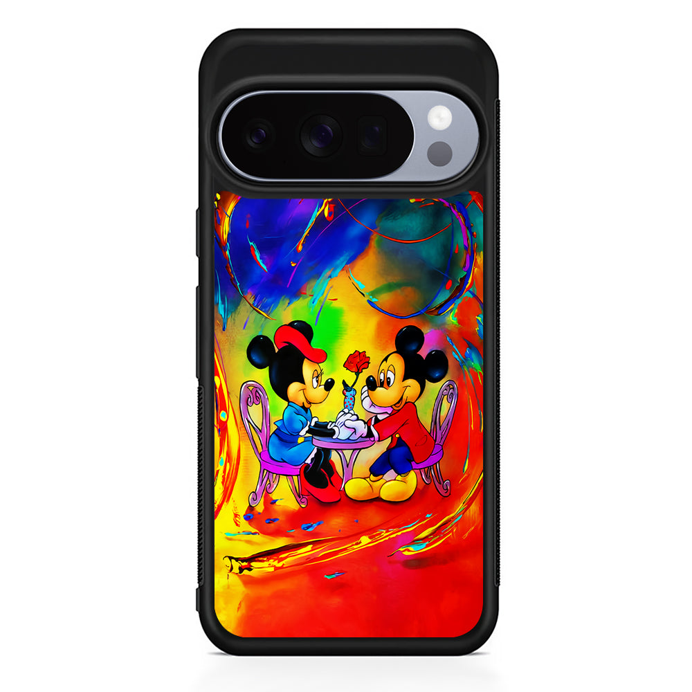 Mickey and Minnie Valentines Day Google Pixel 10 Pro Case | Google Pixel 10 Rubber Protective Case