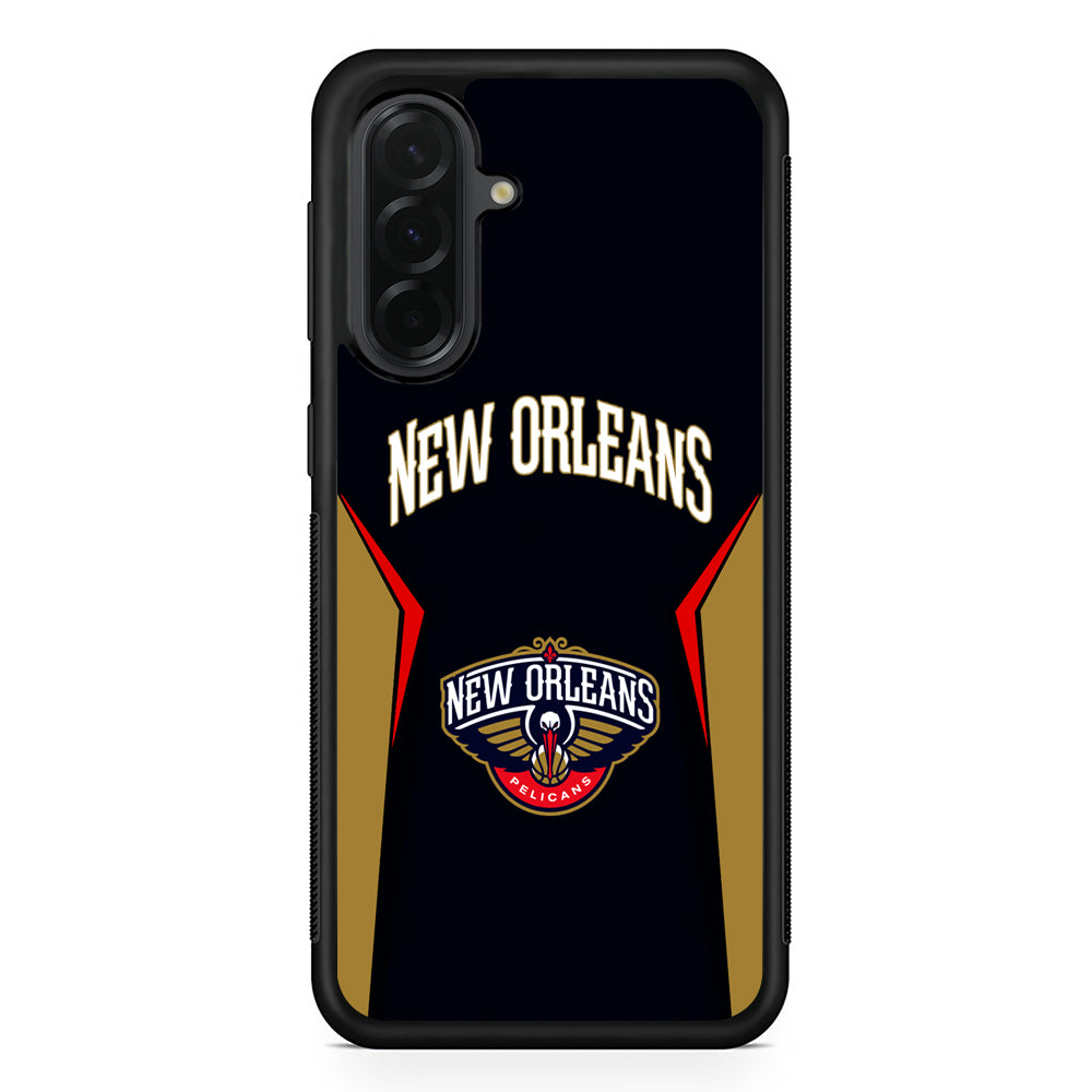 NBA New Orleans Pelicans Jersey Samsung Galaxy A36 Case | Protective Rubber Cover