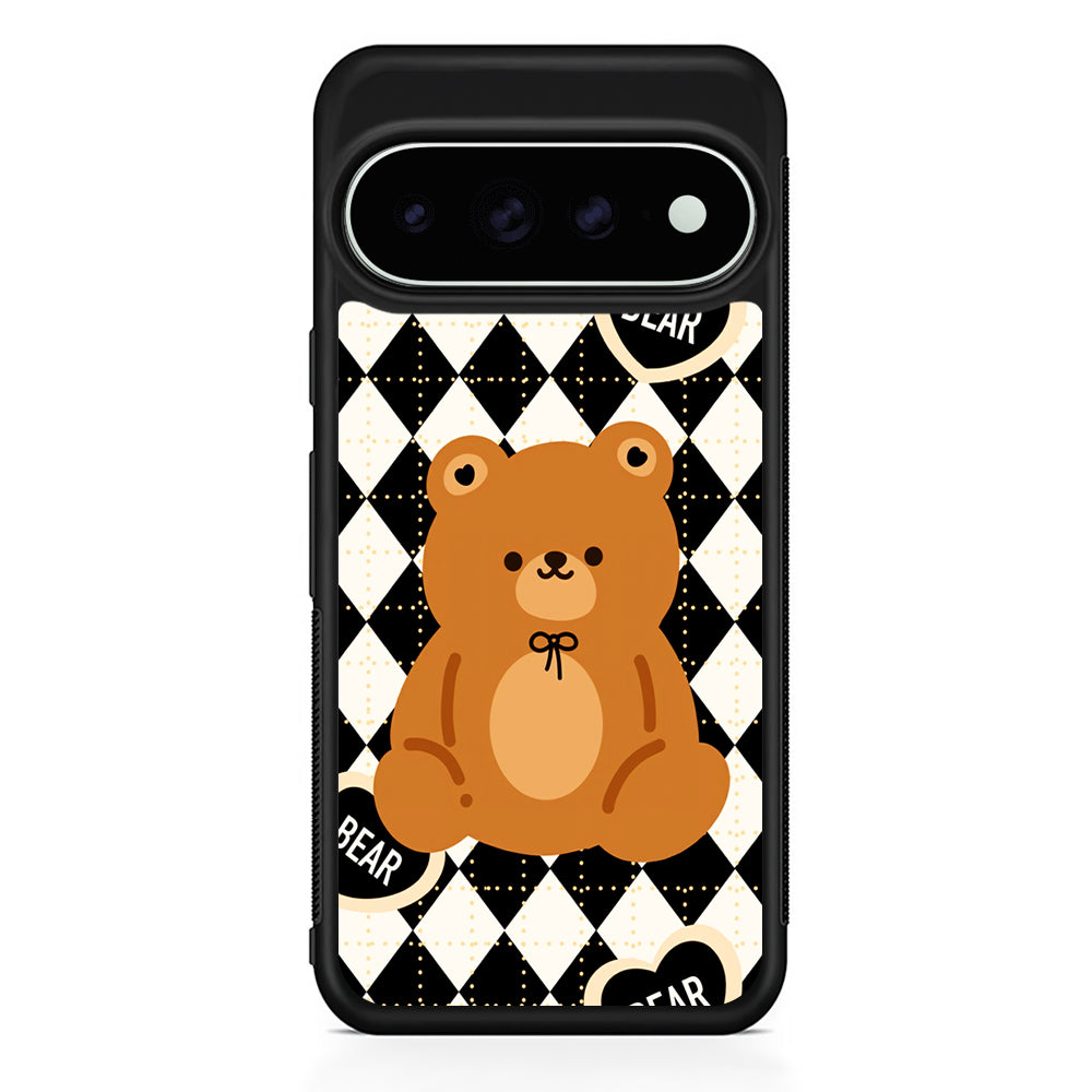 Bear and Black Flanel Google Pixel 11 Pro XL Case - Custom Design Protective Case