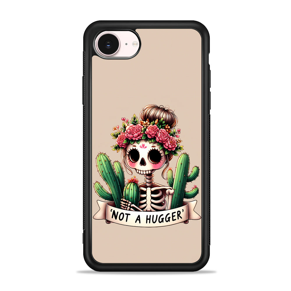 Girly Not A Hugger iPhone 17e Case - Silicone Case
