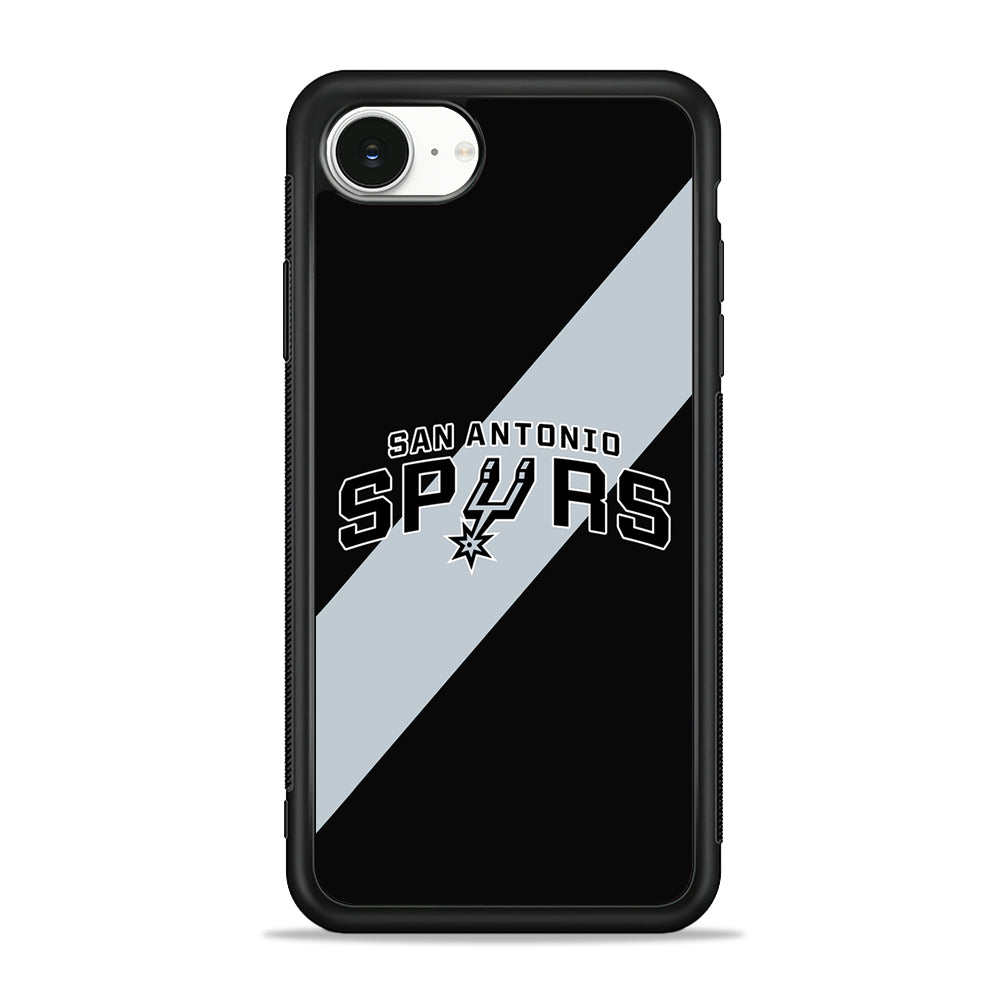 NBA San Antonio Spurs Stripe iPhone 16e Case | Protective Phone Cover