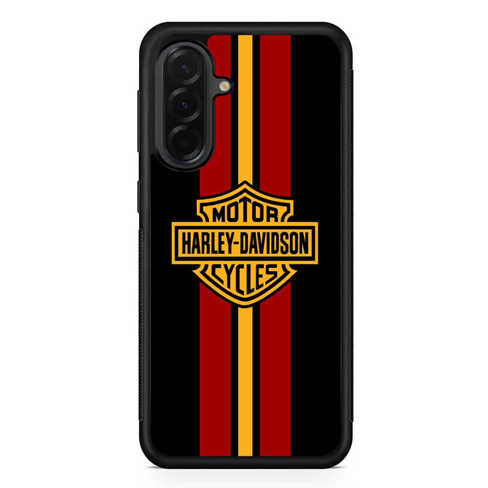 Harley Davidson Red Stripe Emblem Samsung Galaxy A36 Case | Durable Samsung Galaxy A36 Cover