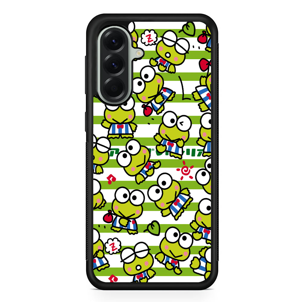 Keroppi Want to Vacation Samsung Galaxy A56 Case | Samsung Galaxy A56 Protective Rubber Case