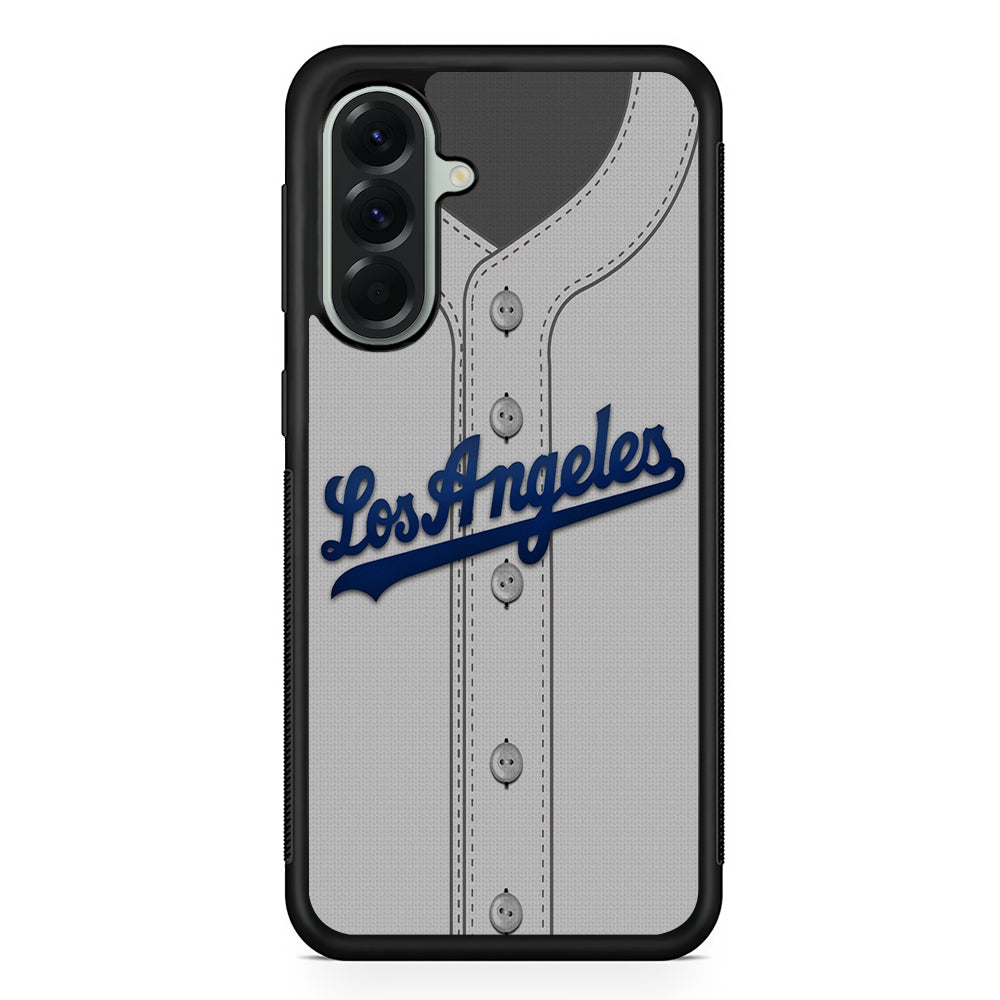 MLB Los Angeles Dodgers Jersey Samsung Galaxy A56 Case | Samsung Galaxy A56 Protective Rubber Case