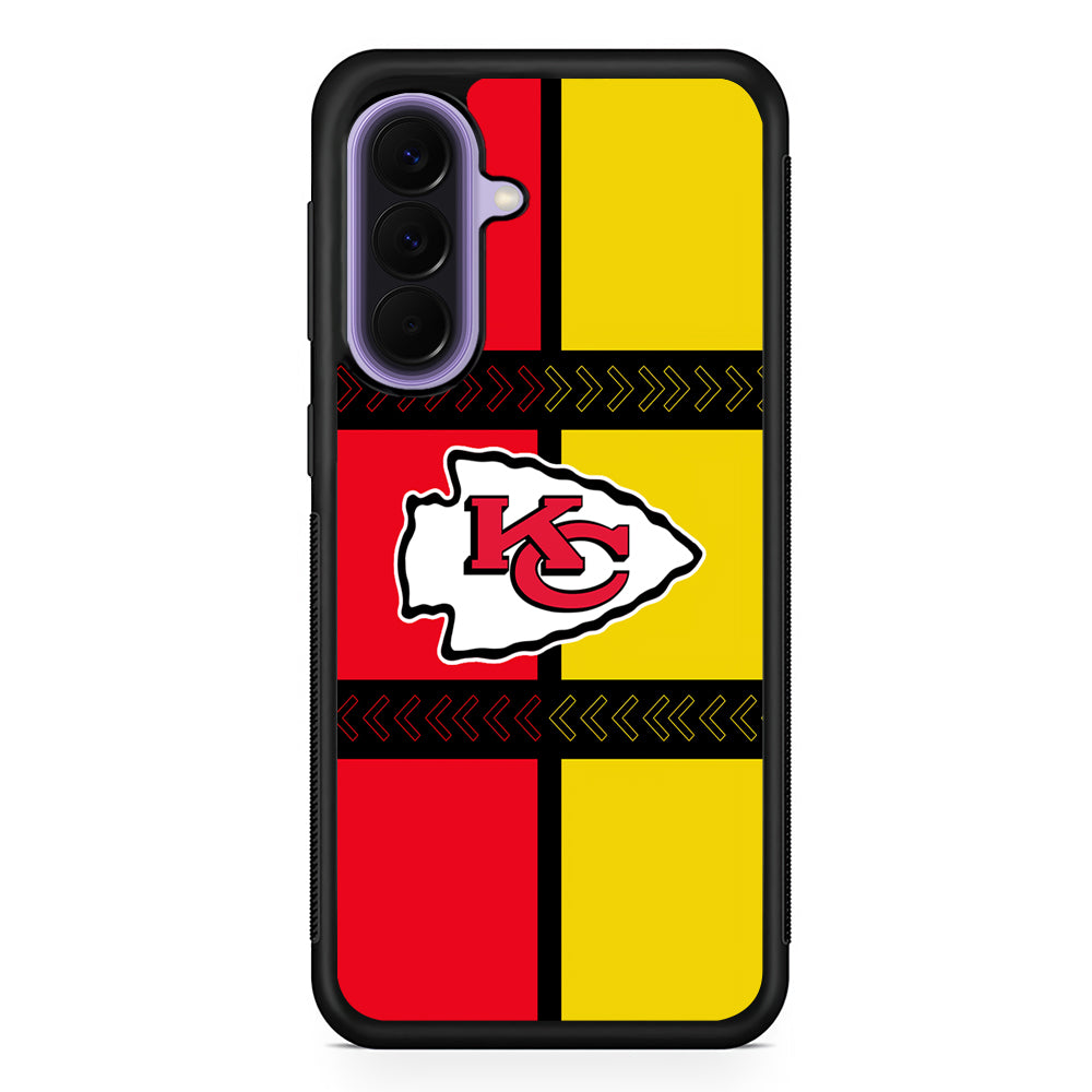 NFL Kansas City Chiefs Colorful Samsung Galaxy A57 Case | Slim Samsung Galaxy A57 Rubber Case