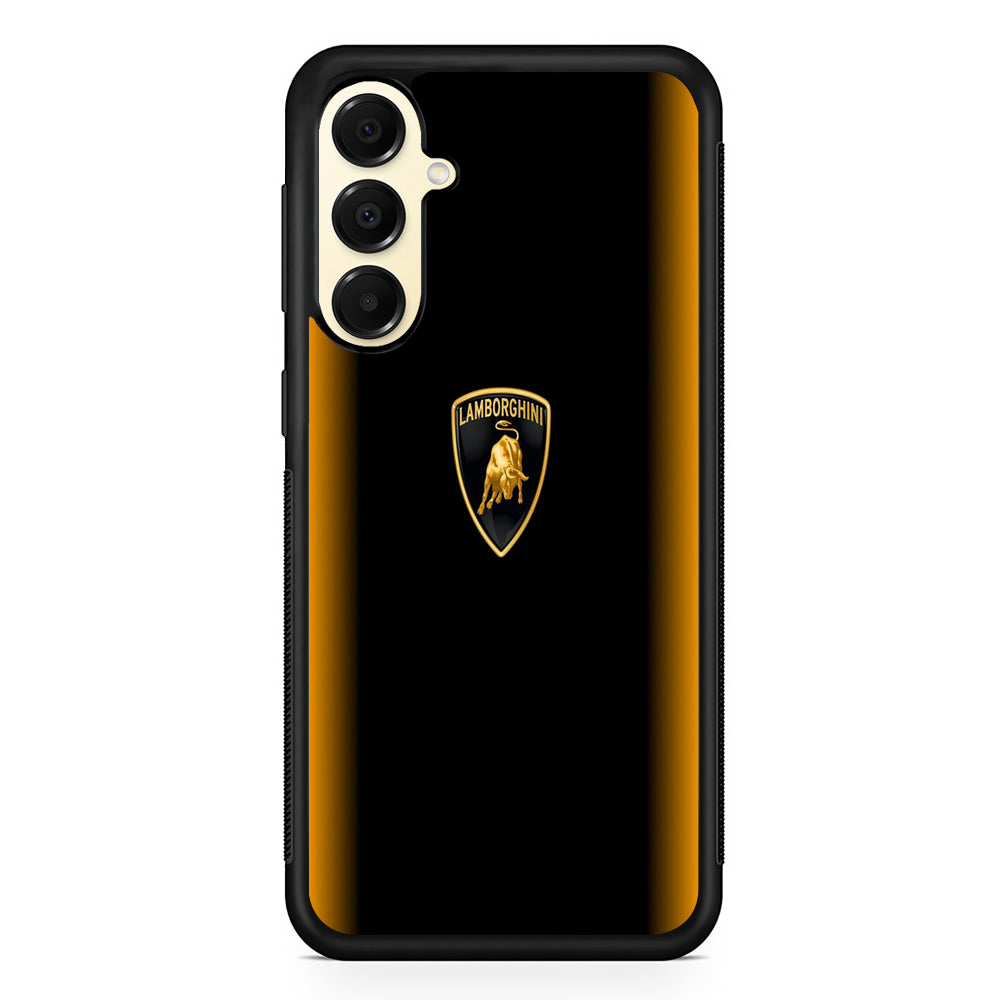 Lamborghini Stripe Gold Samsung Galaxy A16 Case | Slim Rubber Case for Samsung Galaxy A16