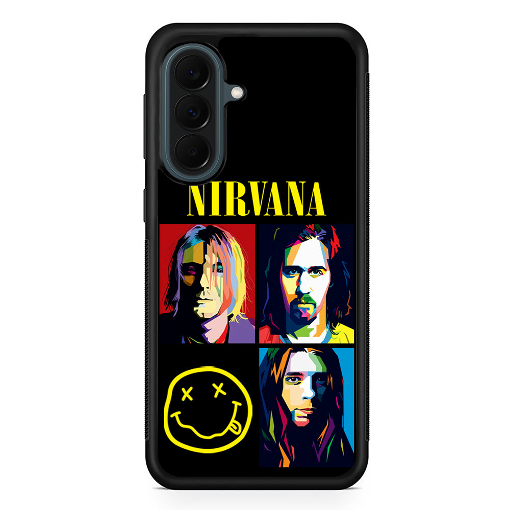 Nirvana Member Pop Art Samsung Galaxy A37 Case | Samsung Galaxy A37 Rubber Phone Case