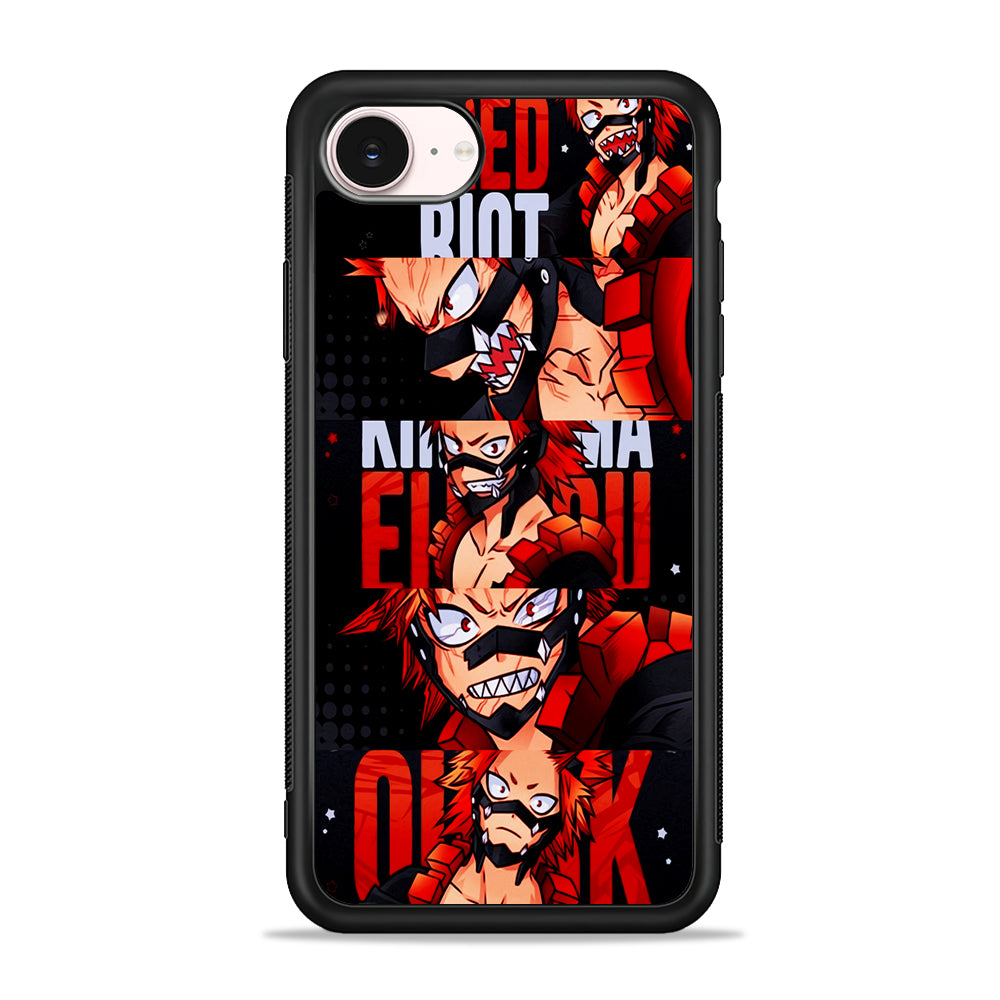 Red Riot Eijiro Kirishima Aesthetic iPhone 17e Case - Silicone Case