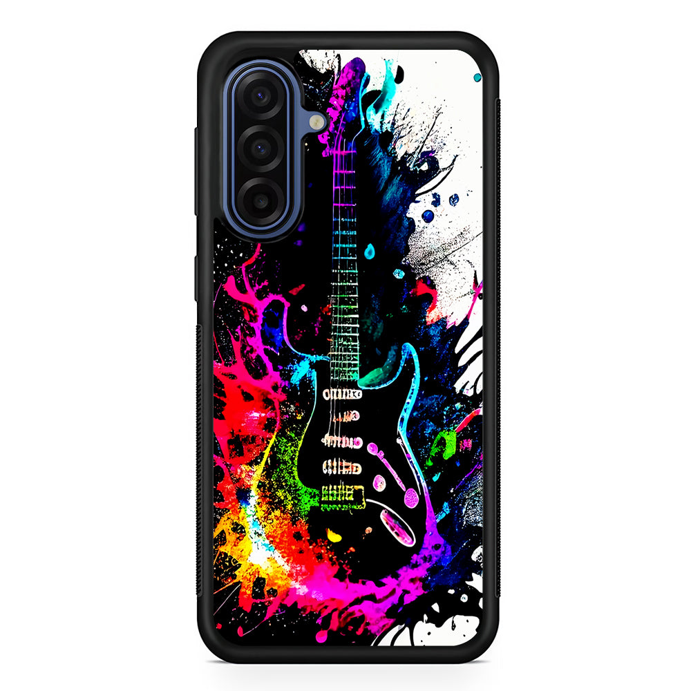 Guitar Art Explosion Samsung Galaxy A17 Case | Slim Protective Phone Cover